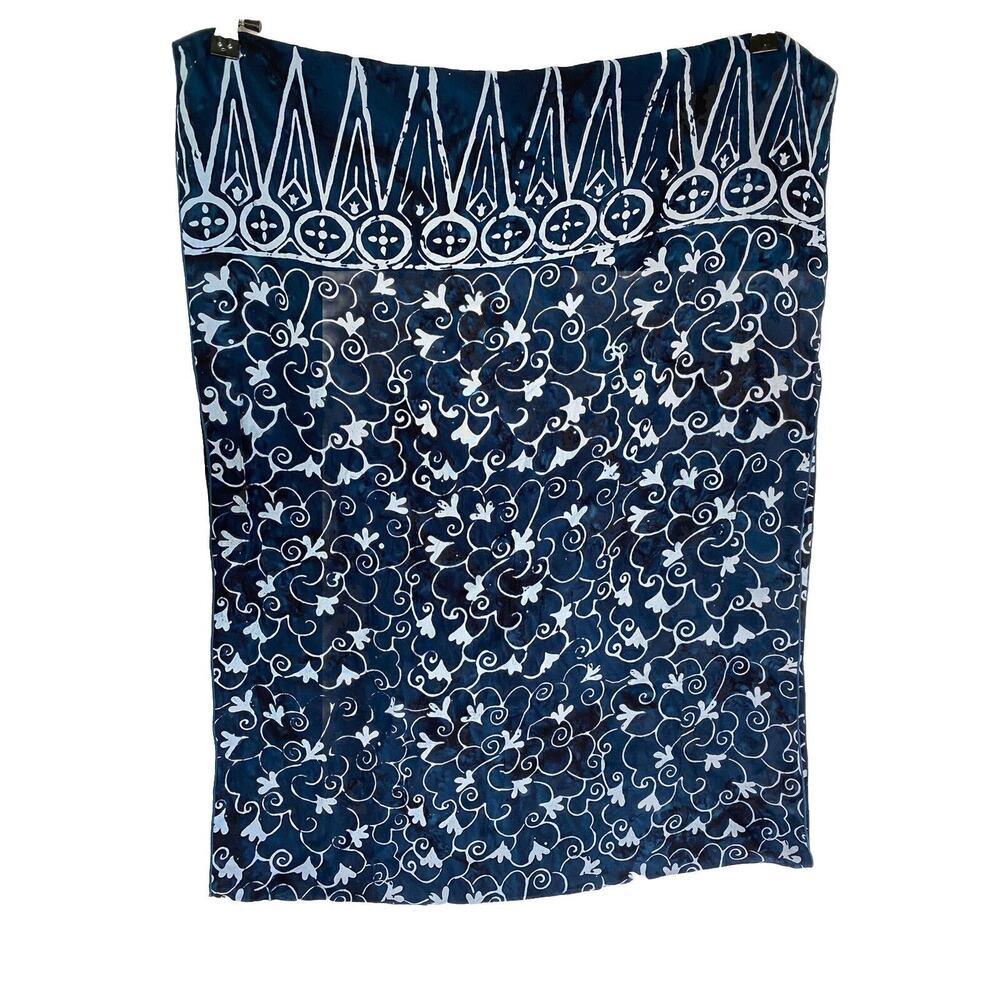 Dragonfly Import Infinity Scarf Geometrical Design Boho Style Wrap Blue OS